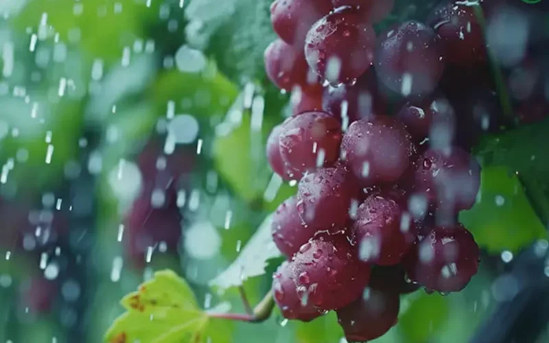 آبیاری درخت انگور